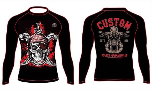 100 polyester sublimation mens custom rash guard shirts