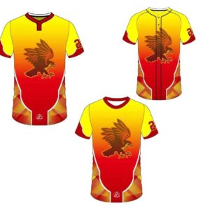 Custom made sublimated printing short sleeve custom baseball gear