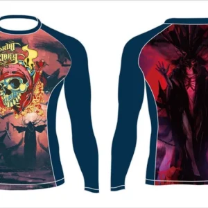 100 polyester sublimation mens custom rash guard shirts