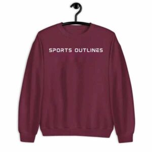 Custom Sweatshirt Maroon