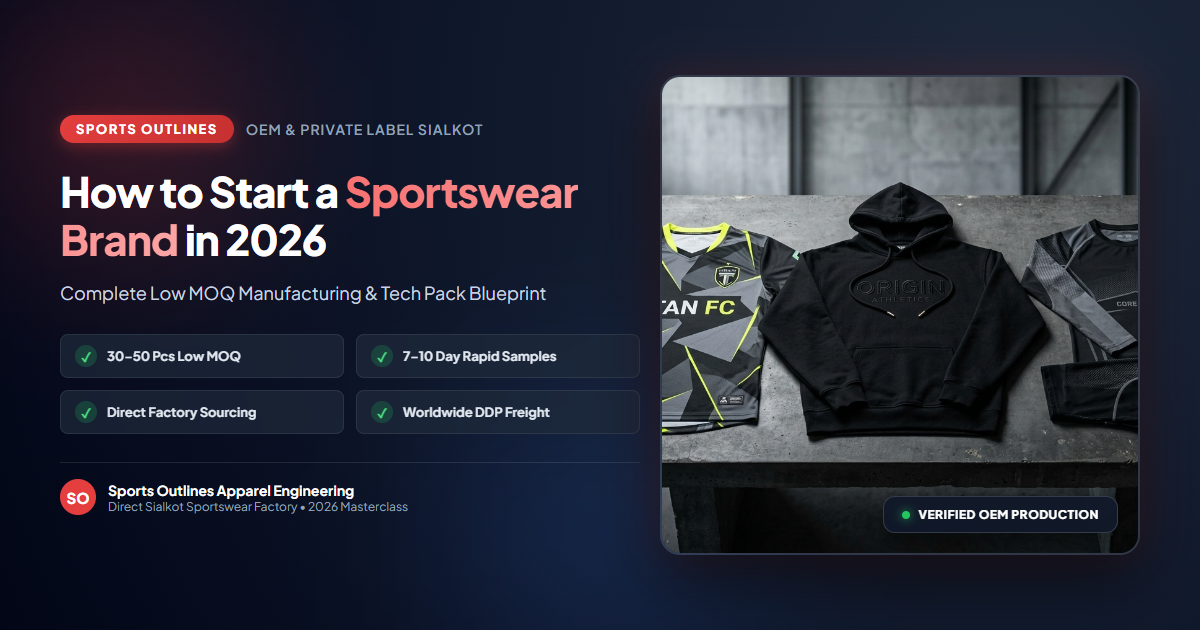 How to Start a Sportswear Brand in 2026 - Custom Sportswear Manufacturer Sports Outlines