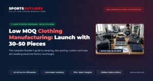 Low MOQ Clothing Manufacturing Guide for Sportswear Brands Launching with 30 to 50 Pieces