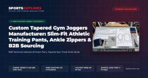 Custom Tapered Gym Joggers Manufacturer: Slim-Fit Athletic Training Pants, Ankle Zippers & B2B Sourcing - Sports Outlines Sialkot Manufacturer
