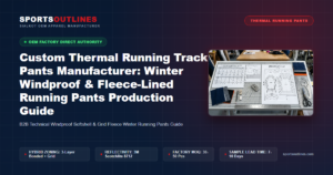 Custom Thermal Running Track Pants Manufacturer: Winter Windproof & Fleece-Lined Running Pants Production Guide - Sports Outlines Sialkot Manufacturer