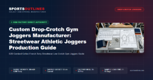 Custom Drop-Crotch Gym Joggers Manufacturer: Streetwear Athletic Joggers Production Guide - Sports Outlines Sialkot Manufacturer