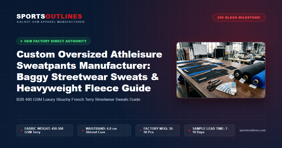 Read more about the article Custom Oversized Athleisure Sweatpants Manufacturer: Baggy Streetwear Sweats & Heavyweight Fleece Guide