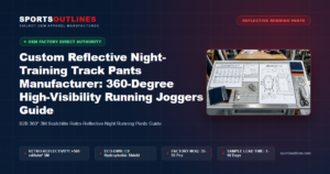 Custom Reflective Night-Training Track Pants Manufacturer: 360-Degree High-Visibility Running Joggers Guide - Sports Outlines Sialkot Manufacturer