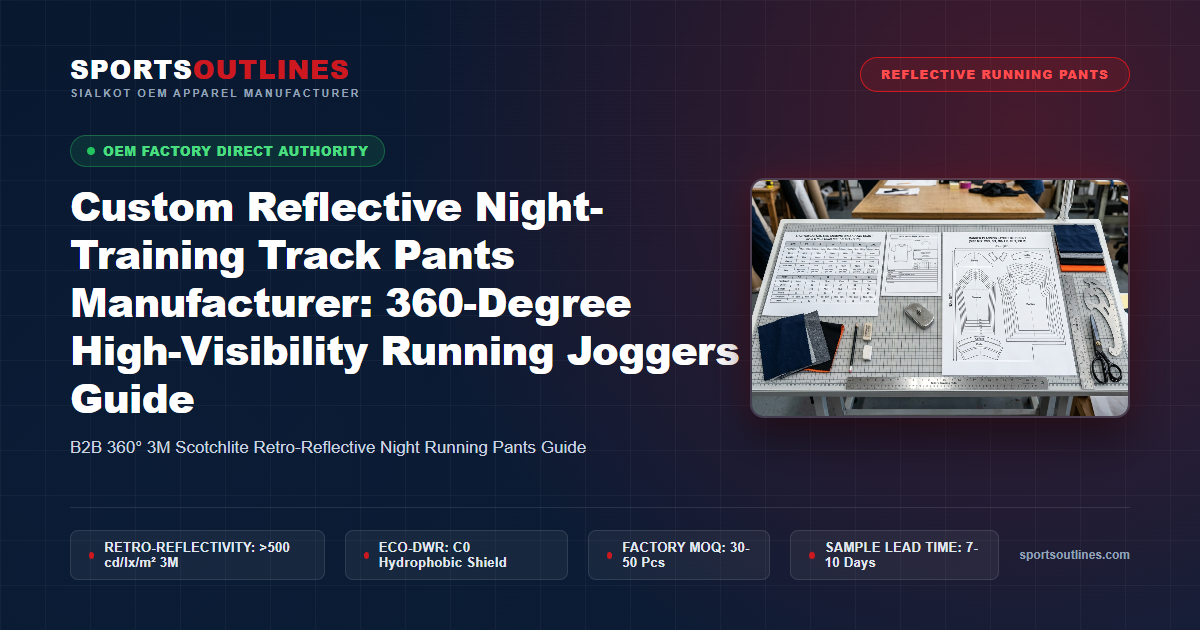 Custom Reflective Night-Training Track Pants Manufacturer: 360-Degree High-Visibility Running Joggers Guide - Sports Outlines Sialkot Manufacturer