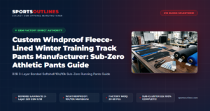 Custom Windproof Fleece-Lined Winter Training Track Pants Manufacturer: Sub-Zero Athletic Pants Guide - Sports Outlines Sialkot Manufacturer