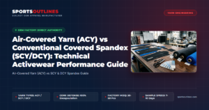 Air-Covered Yarn (ACY) vs Conventional Covered Spandex (SCY/DCY): Technical Activewear Performance Guide - Sports Outlines Sialkot Manufacturer