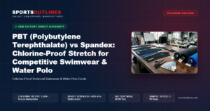 PBT (Polybutylene Terephthalate) vs Spandex: Chlorine-Proof Stretch for Competitive Swimwear & Water Polo - Sports Outlines Sialkot Manufacturer