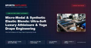 Micro-Modal & Synthetic Elastic Blends: Ultra-Soft Luxury Athleisure & Yoga Drape Engineering - Sports Outlines Sialkot Manufacturer