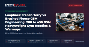 Loopback French Terry vs Brushed Fleece GSM Engineering: 280 to 450 GSM Heavyweight Gym Hoodies & Warmups - Sports Outlines Sialkot Manufacturer