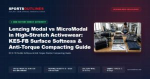 Lenzing Modal vs MicroModal in High-Stretch Activewear: KES-FB Surface Softness & Anti-Torque Compacting Guide - Sports Outlines Sialkot Manufacturer