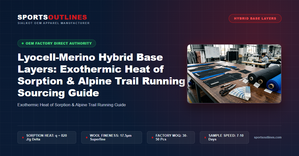Lyocell-Merino Hybrid Base Layers: Exothermic Heat of Sorption & Alpine Trail Running Sourcing Guide - Sports Outlines Sialkot Manufacturer