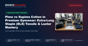 Pima vs Supima Cotton in Premium Gymwear: Extra-Long Staple (ELS) Tensile & Luster Mastery - Sports Outlines Sialkot Manufacturer