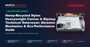 Hemp-Recycled Nylon Heavyweight Canvas & Ripstop Technical Outerwear: Abrasion Mechanics & Eco-Performance Guide - Sports Outlines Sialkot Manufacturer
