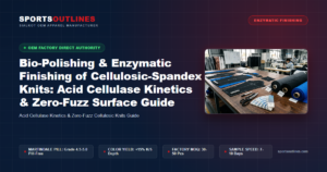 Bio-Polishing & Enzymatic Finishing of Cellulosic-Spandex Knits: Acid Cellulase Kinetics & Zero-Fuzz Surface Guide - Sports Outlines Sialkot Manufacturer