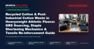 Recycled Cotton & Post-Industrial Cotton Waste in Heavyweight Athletic Fleece: GRS Sourcing, Staple Shortening Mechanics & Tensile Re-inforcement Guide - Sports Outlines Sialkot Manufacturer