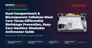 Dual-Compartment & Bicomponent Cellulose-Wool Core Yarns: Differential Shrinkage Prevention, Easy-Care Machine Washable Activewear Guide - Sports Outlines Sialkot Manufacturer