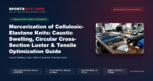 Mercerization of Cellulosic-Elastane Knits: Caustic Swelling, Circular Cross-Section Luster & Tensile Optimization Guide - Sports Outlines Sialkot Manufacturer