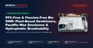 PFC-Free & Fluorine-Free Bio DWR: Plant-Based Dendrimers, Paraffin Wax Emulsions & Hydrophobic Breathability - Sports Outlines Sialkot Manufacturer