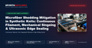 Microfiber Shedding Mitigation in Synthetic Knits: Continuous Filament, Mechanical Singeing & Ultrasonic Edge Sealing - Sports Outlines Sialkot Manufacturer