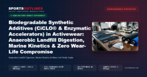 Biodegradable Synthetic Additives (CiCLO® & Enzymatic Accelerators) in Activewear: Anaerobic Landfill Digestion, Marine Kinetics & Zero Wear-Life Compromise - Sports Outlines Sialkot Manufacturer