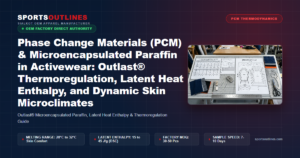 Phase Change Materials (PCM) & Microencapsulated Paraffin in Activewear: Outlast® Thermoregulation, Latent Heat Enthalpy, and Dynamic Skin Microclimates - Sports Outlines Sialkot Manufacturer