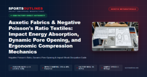 Auxetic Fabrics & Negative Poisson's Ratio Textiles: Impact Energy Absorption, Dynamic Pore Opening, and Ergonomic Compression Mechanics - Sports Outlines Sialkot Manufacturer