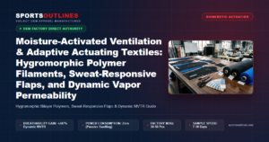 Moisture-Activated Ventilation & Adaptive Actuating Textiles: Hygromorphic Polymer Filaments, Sweat-Responsive Flaps, and Dynamic Vapor Permeability - Sports Outlines Sialkot Manufacturer