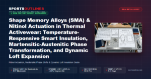 Shape Memory Alloys (SMA) & Nitinol Actuation in Thermal Activewear: Temperature-Responsive Smart Insulation, Martensitic-Austenitic Phase Transformation, and Dynamic Loft Expansion - Sports Outlines Sialkot Manufacturer