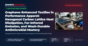 Graphene-Enhanced Textiles in Performance Apparel: Hexagonal Carbon Lattice Heat Dissipation, Far-Infrared Emission, and Wash-Durable Antimicrobial Mastery - Sports Outlines Sialkot Manufacturer