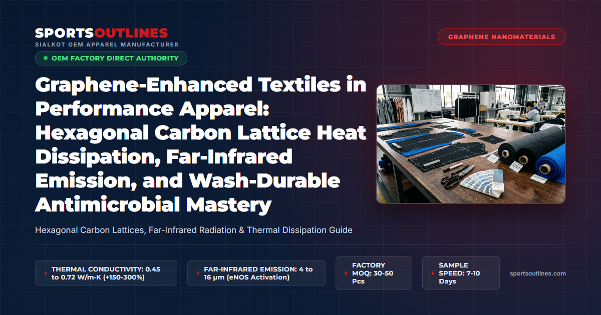 Graphene-Enhanced Textiles in Performance Apparel: Hexagonal Carbon Lattice Heat Dissipation, Far-Infrared Emission, and Wash-Durable Antimicrobial Mastery - Sports Outlines Sialkot Manufacturer