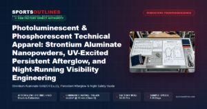 Photoluminescent & Phosphorescent Technical Apparel: Strontium Aluminate Nanopowders, UV-Excited Persistent Afterglow, and Night-Running Visibility Engineering - Sports Outlines Sialkot Manufacturer