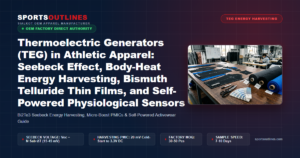 Thermoelectric Generators (TEG) in Athletic Apparel: Seebeck Effect, Body-Heat Energy Harvesting, Bismuth Telluride Thin Films, and Self-Powered Physiological Sensors - Sports Outlines Sialkot Manufacturer
