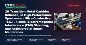 2D Transition Metal Carbides (MXenes) in High-Performance Sportswear: Ultra-Conductive Ti₃C₂Tₓ Flakes, Electromagnetic Interference (EMI) Shielding, and Antimicrobial Smart Membranes - Sports Outlines Sialkot Manufacturer
