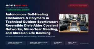 Autonomous Self-Healing Elastomers & Polymers in Technical Outdoor Sportswear: Reversible Diels-Alder Covalent Networks, Micro-Tear Mending, and Abrasion Life Doubling - Sports Outlines Sialkot Manufacturer