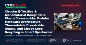 Circular E-Textiles & Monomaterial Design for E-Waste Disassembly: Modular Hardware Architecture, Thermolabile Dissolvable Seams, and Closed-Loop Recycling in Smart Sportswear - Sports Outlines Sialkot Manufacturer