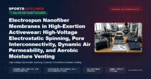 Electrospun Nanofiber Membranes in High-Exertion Activewear: High-Voltage Electrostatic Spinning, Pore Interconnectivity, Dynamic Air Permeability, and Aerobic Moisture Venting - Sports Outlines Sialkot Manufacturer