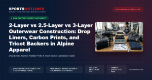 2-Layer vs 2.5-Layer vs 3-Layer Outerwear Construction: Drop Liners, Carbon Prints, and Tricot Backers in Alpine Apparel - Sports Outlines Sialkot Manufacturer