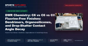 DWR Chemistry: C8 vs C6 vs C0 Fluorine-Free Finishes: Dendrimers, Organosilicones, and Drop-Shatter Contact Angle Decay - Sports Outlines Sialkot Manufacturer