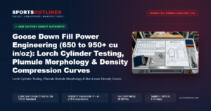 Goose Down Fill Power Engineering (650 to 950+ cu in/oz): Lorch Cylinder Testing, Plumule Morphology & Density Compression Curves - Sports Outlines Sialkot Manufacturer