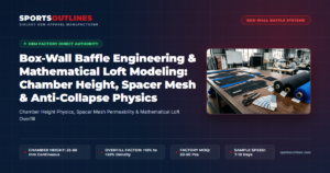 Box-Wall Baffle Engineering & Mathematical Loft Modeling: Chamber Height, Spacer Mesh & Anti-Collapse Physics - Sports Outlines Sialkot Manufacturer