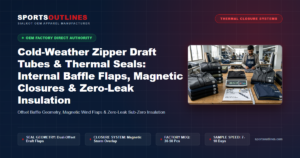 Cold-Weather Zipper Draft Tubes & Thermal Seals: Internal Baffle Flaps, Magnetic Closures & Zero-Leak Insulation - Sports Outlines Sialkot Manufacturer