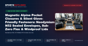 Magnetic Alpine Pocket Closures & Silent Glove-Friendly Fasteners: Neodymium N52 Sealed Envelopes, Sub-Zero Flex & Windproof Lids - Sports Outlines Sialkot Manufacturer