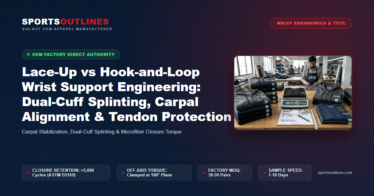 Lace-Up vs Hook-and-Loop Wrist Support Engineering: Dual-Cuff Splinting, Carpal Alignment & Tendon Protection - Sports Outlines Sialkot Manufacturer