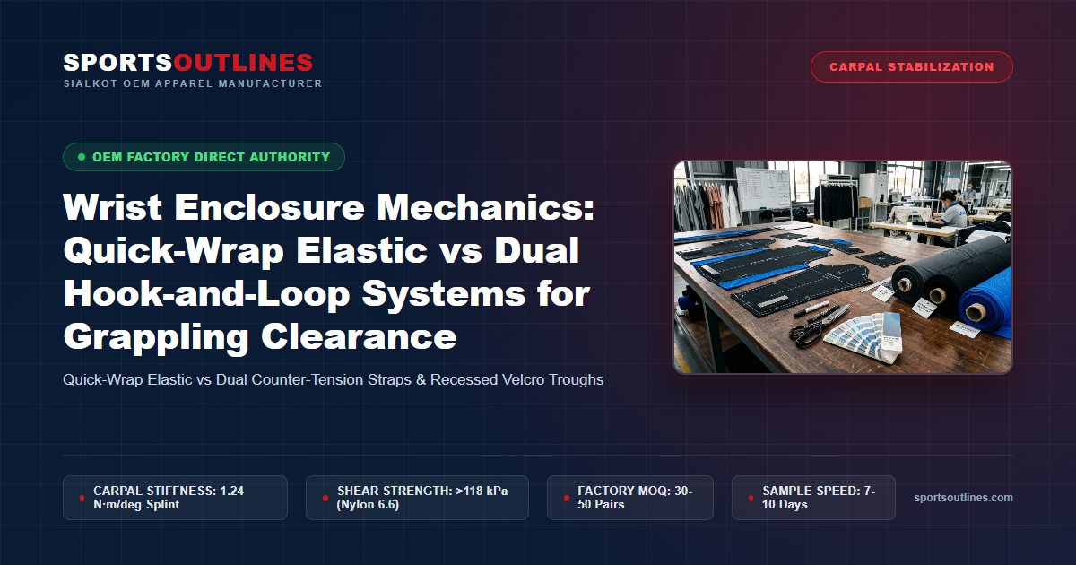 Wrist Enclosure Mechanics: Quick-Wrap Elastic vs Dual Hook-and-Loop Systems for Grappling Clearance - Sports Outlines Sialkot Manufacturer