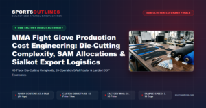MMA Fight Glove Production Cost Engineering: Die-Cutting Complexity, SAM Allocations & Sialkot Export Logistics - Sports Outlines Sialkot Manufacturer