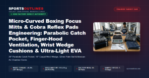 Micro-Curved Boxing Focus Mitts & Cobra Reflex Pads Engineering: Parabolic Catch Pocket, Finger-Hood Ventilation, Wrist Wedge Cushions & Ultra-Light EVA - Sports Outlines Sialkot Manufacturer
